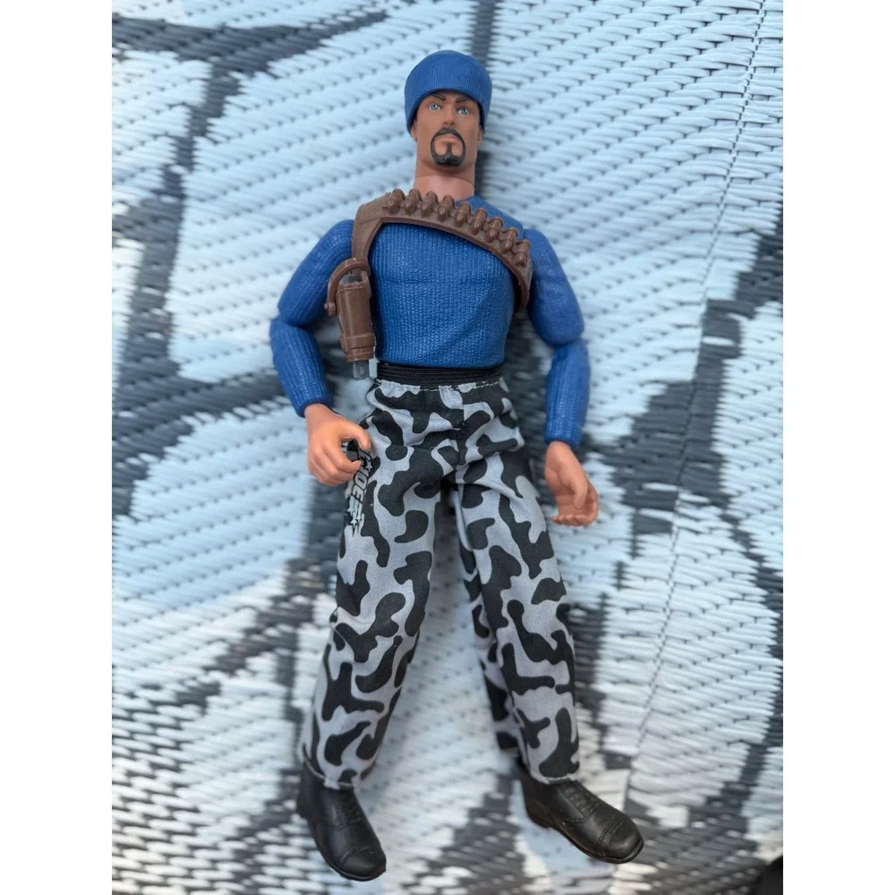 Hasbro GI Joe 12 Inch Action Figure Blue Sweater Camo Pants Bandolier Holster